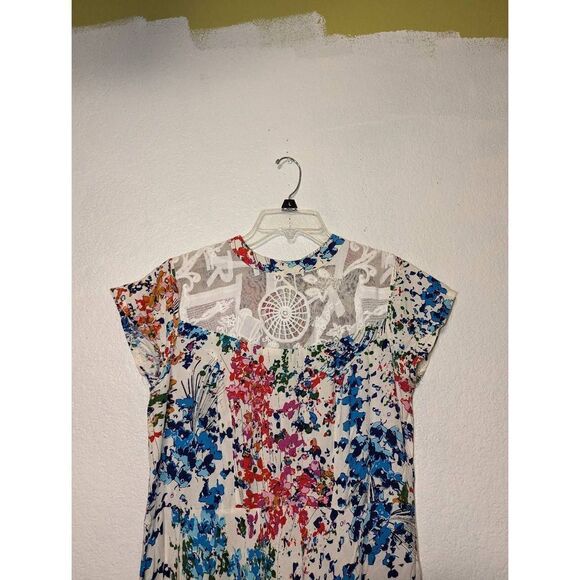 Neeru Kumar Floral Maxi Dress with Lace Top Size Small - Picture 12 of 16